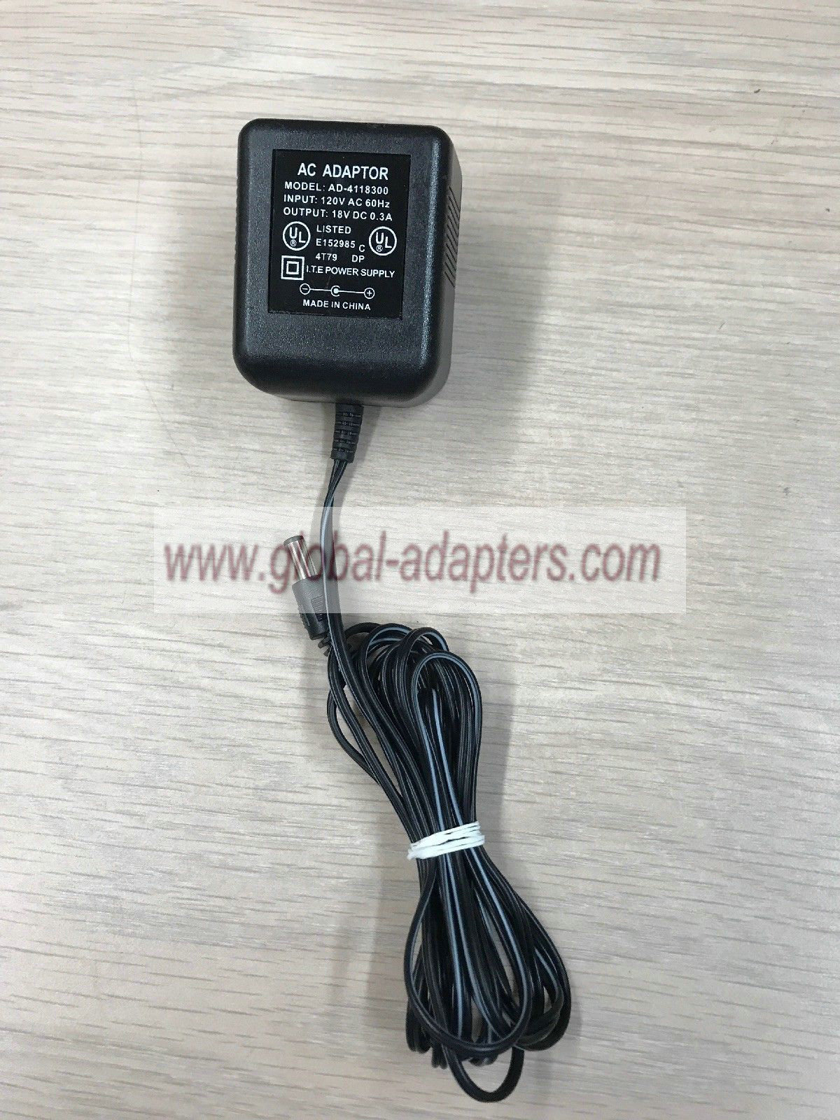 New I.T.E AC/DC 18V 0.3A Adapter Power Supply Charger - Click Image to Close